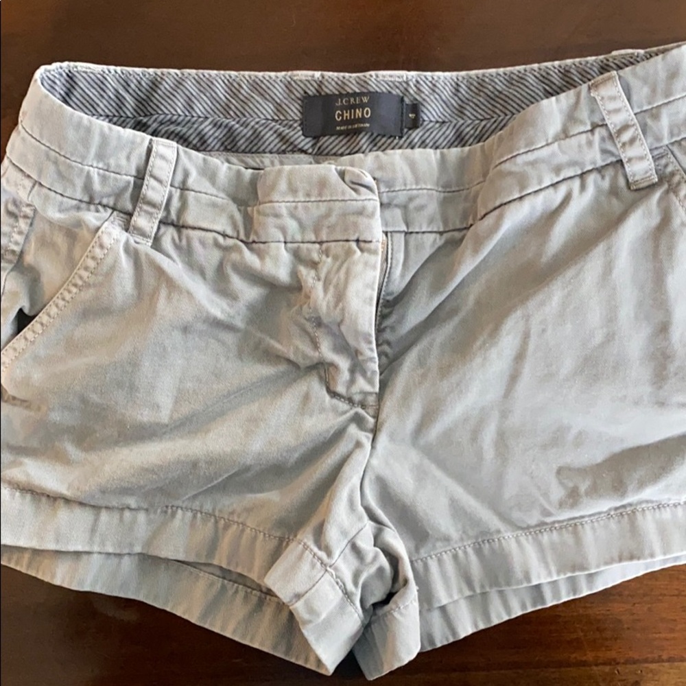 J. Crew chino shorts 4 gray